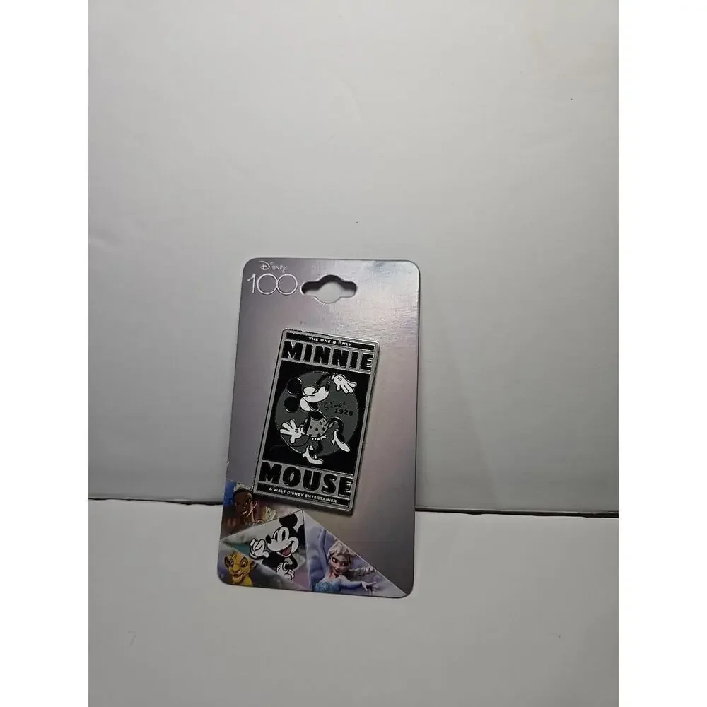 Minnie Mouse Metal Enamel Pin! NEW ON CARD! Loungefly Disney 100 Anniversary